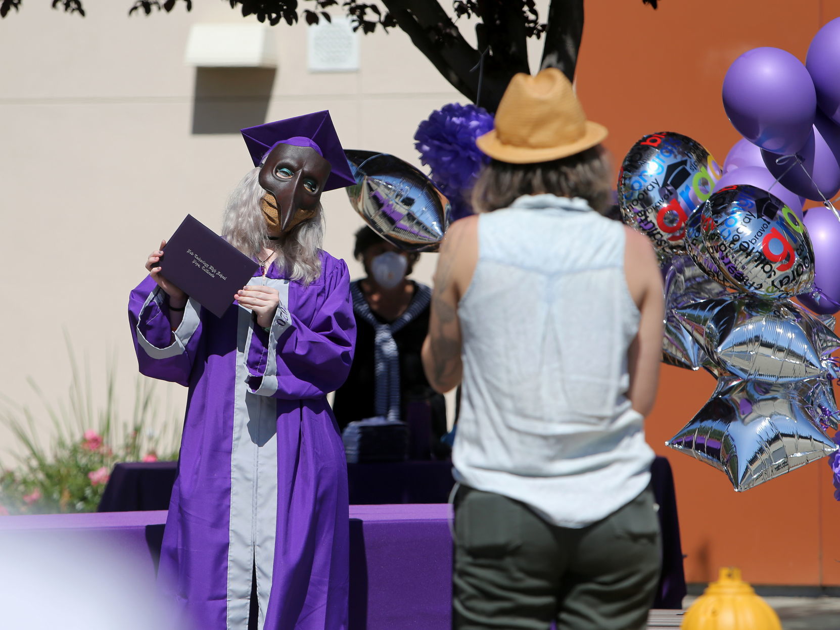 Drive-up high school diploma ceremonies in Napa